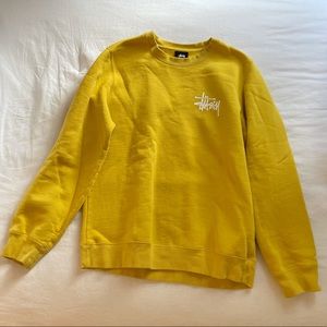 Stüssy Yellow Crewneck Sweatshirt